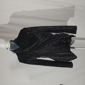 Blank NYC Asymmetrical Velvet Jacket